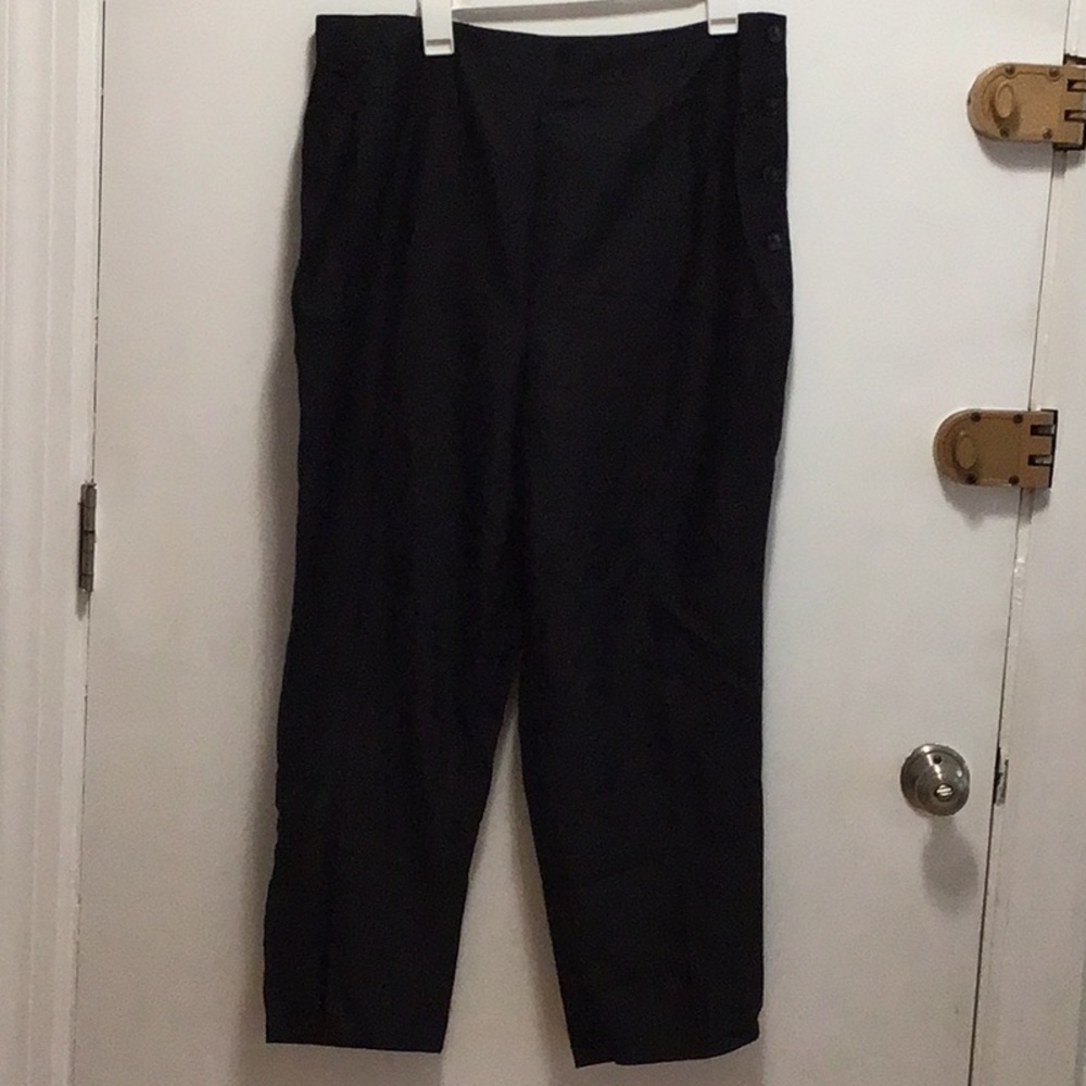 Madewell, side-Button tapered crop pants